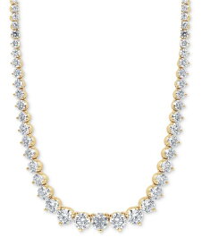 【送料無料】 バッジェリーミシュカ レディース ネックレス・チョーカー・ペンダントトップ アクセサリー Lab Grown Diamond Graduated 16-1/2" Collar Necklace (15 ct. t.w.) in 14K White Gold or 14k Yellow Gold Yellow Gold