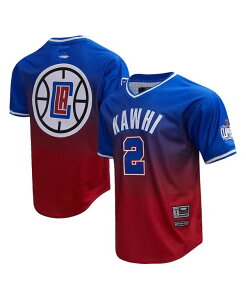 �v���X�^���_�[�h �����Y �g�b�v�X T�V���c Pro Standard Men's Kawhi Leonard Royal Red LA Clippers Ombre Name and Number T-shirt Royal Red ���b�h