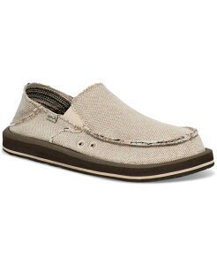 �T�k�[�N �����Y �V���[�Y �X���b�|���E���[�t�@�[ Sanuk Men's Donny Two-Tone Slip-On Shoes Natural