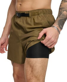 【送料無料】 ダナ キャラン ニューヨーク メンズ ハーフパンツ・ショーツ 水着 Men's Stretch Cargo Pocket Hybrid 5" Volley Shorts Dark Olive