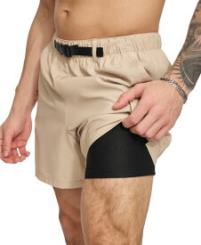【送料無料】 ダナ キャラン ニューヨーク メンズ ハーフパンツ・ショーツ 水着 Men's Stretch Cargo Pocket Hybrid 5" Volley Shorts Tan