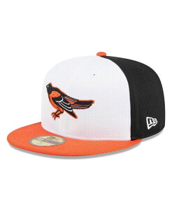�j���[�G�� �����Y �A�N�Z�T���[ �X�q New Era Men's White Baltimore Orioles 2024 Batting Practice 59FIFTY Fitted Hat Black �u���b�N