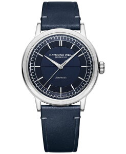 yz Ch EB Y rv ANZT[ Men's Swiss Automatic Millesime Blue Leather Strap Watch 40mm No Color