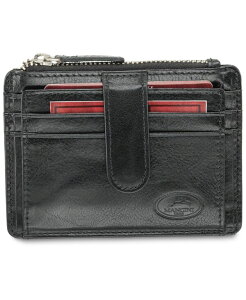 �}���V�[�j �����Y �A�N�Z�T���[ ���z Mancini Men's Equestrian2 Collection RFID Secure Card Case and Coin Pocket Black �u���b�N