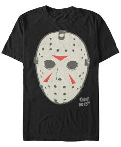 �t�B�t�X�T�� �����Y �g�b�v�X T�V���c Fifth Sun Friday the 13Th Friday Mask Men's Short Sleeve T-shirt Black �u���b�N