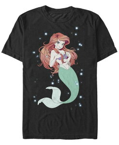 �t�B�t�X�T�� �����Y �g�b�v�X T�V���c Fifth Sun Men's Anime Ariel Short Sleeve Crew T-shirt Black �u���b�N