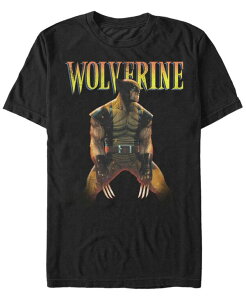 �t�B�t�X�T�� �����Y �g�b�v�X T�V���c Fifth Sun Marvel Men's Comic Collection X-Men Wolverine Profile Short Sleeve T-Shirt Black �u���b�N