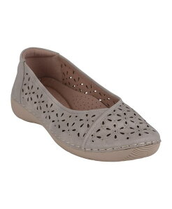 �W�[�V�[�V���[�Y ���f�B�[�X �V���[�Y �p���v�X GC Shoes Women's Nysha Laser Cut Flats Gray �O���[