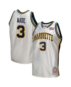 ~b`F&lX Y gbvX Vc W[W[ Mitchell & Ness Men's Dwyane Wade White Marquette Golden Eagles College Vault 2002/03 Authentic Jersey White zCg