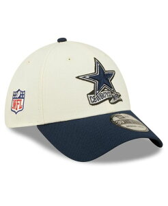 �j���[�G�� �����Y �A�N�Z�T���[ �X�q New Era Men's Cream Navy Dallas Cowboys 2022 Sideline 39THIRTY 2-Tone Flex Hat Cream Navy �N���[��