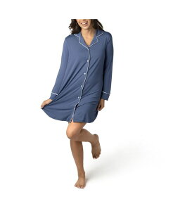 Lhbh uCu[ fB[X A_[EFA iCgEFA }^jeB Kindred Bravely Maternity Clea Long Sleeve Postpartum Nightgown Navy lCr[
