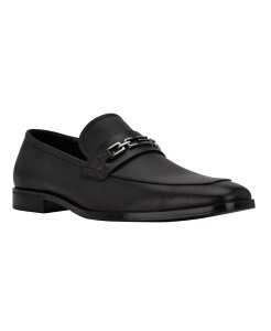 yz QX Y Xb|E[t@[ V[Y Men's Hendo Square Toe Slip On Dress Loafers Smooth Black