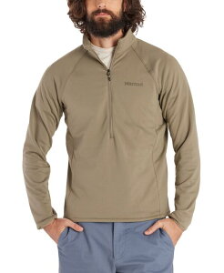 �}�[���b�g �����Y �A�E�^�[ �W���P�b�g�E�u���]�� ���S �t���[�X �W���P�b�g Marmot Men's Leconte Fleece Half-Zip Logo Jacket Vetiver