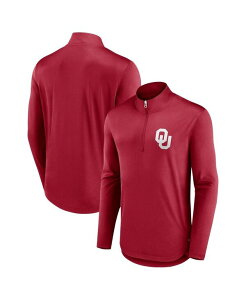 �t�@�i�e�B�N�X �����Y �g�b�v�X �V���c Fanatics Men's Crimson Oklahoma Sooners Tough Minded Quarter-Zip Top Crimson �N�����]��