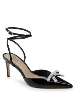 �W���E�F���_�O���C�~�V���J ���f�B�[�X �V���[�Y �p���v�X Jewel Badgley Mischka Kynlee Evening Pump Black Patent PU �u���b�N