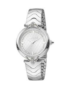 �y���������z �W���X�g�J�o�� ���f�B�[�X �r���v �A�N�Z�T���[ Women's Snake Silver Dial Watch - JC1L238M0045 Open Miscellaneous