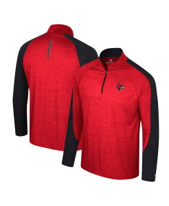 �y���������z �R���V�A�� �����Y �V���c �g�b�v�X Men's Red Louisville Cardinals Langmore Raglan Quarter-Zip Top Red
