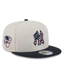 �y���������z �j���[�G�� �����Y �X�q �A�N�Z�T���[ Men's Black New York Yankees 2024 Fourth of July 9FIFTY Snapback Hat Khaki