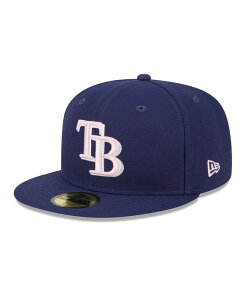 �y���������z �j���[�G�� �����Y �X�q �A�N�Z�T���[ Men's Navy Tampa Bay Rays 2024 Mother's Day On-Field 59FIFTY Fitted Hat Navy