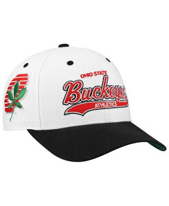 �y���������z �~�b�`�F��&�l�X �����Y �X�q �A�N�Z�T���[ Men's White/Black Ohio State Buckeyes Tail Sweep Pro Snapback Hat White Black