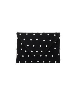 �j�i ���f�B�[�X �o�b�O �N���b�`�o�b�O Nina Imitation Pearl/Crystal Adorned Square Envelope Clutch Black �u���b�N