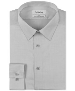 �J���o���N���C�� �����Y �g�b�v�X �V���c Calvin Klein Men's Slim-Fit Non-Iron Herringbone Dress Shirt Smoke �X���[�N