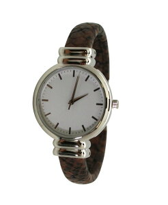 �I���r�A�v���b�g ���f�B�[�X �A�N�Z�T���[ �r���v T�V���c ���U�[ �t�F�C�N���U�[ Olivia Pratt Women's Three Hand Quartz Brown Stainless Steel Faux Leather Watch 32mm Brown �u���E��