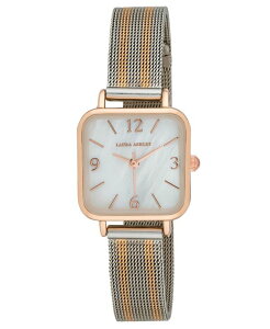 [AVC fB[X ANZT[ rv Laura Ashley Women's Quartz Two Tone Alloy Watch 24mm Two Tone
