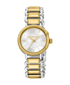 xgJ@ fB[X ANZT[ rv TVc Roberto Cavalli Women's Quartz Two-tone Stainless Steel Watch 30mm Silver Vo[