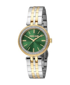 xgJ@ fB[X ANZT[ rv TVc Roberto Cavalli Women's Quartz Two-tone Stainless Steel Watch 30mm Silver Vo[