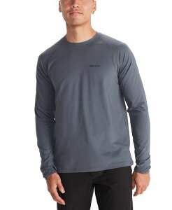 �}�[���b�g �����Y �g�b�v�X �V���c T�V���c ���� Marmot Men's Windridge Long-Sleeve Performance T-Shirt Steel Onyx
