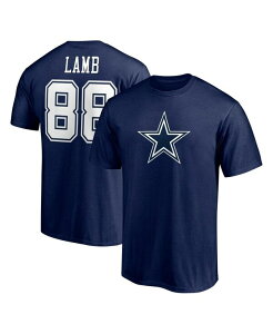 �t�@�i�e�B�N�X �����Y �g�b�v�X T�V���c Fanatics Men's CeeDee Lamb Navy Dallas Cowboys Team Player Icon Name and Number T-shirt Navy �l�C�r�[