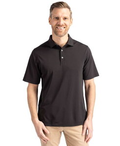 Jb^[AhobN Y gbvX |Vc g[ Vc Cutter & Buck Big & Tall Virtue Eco Pique Recycled Polo Shirt Black ubN