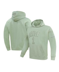 �v���X�^���_�[�h �����Y �A�E�^�[ �p�[�J�[�E�X�E�F�b�g �p�[�J�[ Pro Standard Men's Ahmad Sauce Gardner Light Green New York Jets Player Name and Number Pullover Hoodie Light Green �O���[��