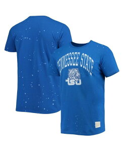 IWi g uh Y gbvX TVc Original Retro Brand Men's Royal Tennessee State Tigers Bleach Splatter T-shirt Royal Aj}