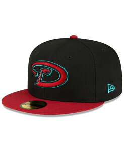 �j���[�G�� �����Y �A�N�Z�T���[ �X�q New Era Men's Black Red Arizona Diamondbacks Road Authentic Collection On-Field 59FIFTY Fitted Hat Black Red �u���b�N