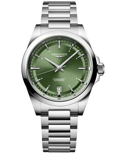 �����W�� �����Y �A�N�Z�T���[ �r���v T�V���c Longines Men's Swiss Automatic Conquest Stainless Steel Bracelet Watch 38mm No Color