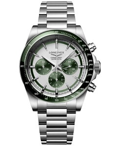 �����W�� �����Y �A�N�Z�T���[ �r���v T�V���c Longines Men's Swiss Automatic Chronograph Conquest Stainless Steel Bracelet Watch 42mm No Color