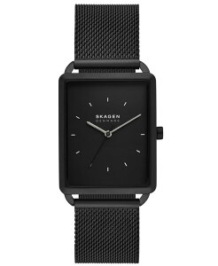 �X�J�[�Q�� �����Y �A�N�Z�T���[ �r���v T�V���c Skagen Men's Hagen Three Hand Black Stainless Steel 36mm Black �u���b�N