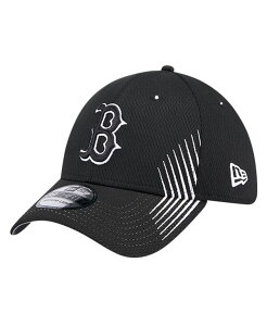 �j���[�G�� �����Y �A�N�Z�T���[ �X�q New Era Men's Black Boston Red Sox Active Dash Mark 39THIRTY Flex Hat Black �u���b�N