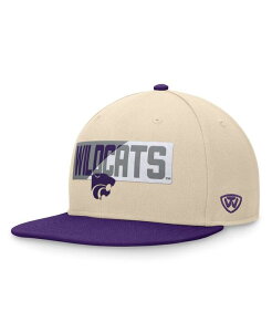 �g�b�v�I�u�U���[���h �����Y �A�N�Z�T���[ �X�q Top of the World Men's Khaki Kansas State Wildcats Goalaso Snapback Hat Khaki Purple �J�[�L