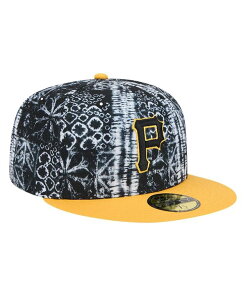 j[G Y ANZT[ Xq New Era Men's Black Pittsburgh Pirates Sands 59FIFTY Fitted Hat Black ubN