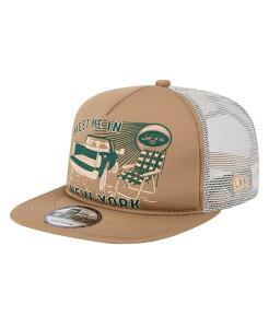 �j���[�G�� �����Y �A�N�Z�T���[ �X�q New Era Men's Tan New York Jets Meet Me 9FIFTY Snapback Hat Tan �^��