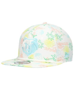 �j���[�G�� �����Y �A�N�Z�T���[ �X�q New Era Men's White Memphis Grizzlies Palm Trees and Waves Golfer Adjustable Hat White �z���C�g