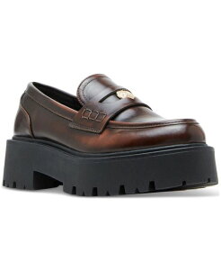 }bfK[ fB[X V[Y Xb|E[t@[ vbgtH[ [t@[ Madden Girl Calistaa Platform Lug Sole Penny Loafers Brown Ruboff uE