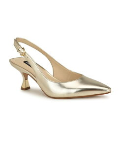 iCEFXg fB[X V[Y pvX Nine West Women's Jannit Pointy Toe Slingback Dress Pumps Gold S[h