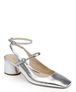 �W���E�F���_�O���C�~�V���J ���f�B�[�X �V���[�Y �p���v�X Jewel Badgley Mischka Keilani Maryjane Evening Pumps Silver Metallic Fabric �V���o�[