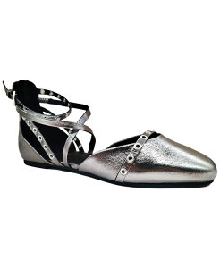 PlXR[ fB[X V[Y pvX Kenneth Cole New York Women's Mason Strappy Flats Pewter s[^[