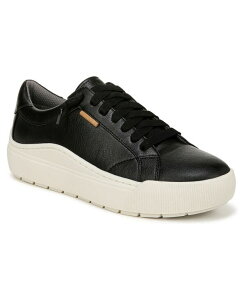 hN^[EV[ fB[X V[Y Xj[J[ vbgtH[ Dr. Scholl's Women's Time Off Go Platform Sneakers Black Faux Leather ubN