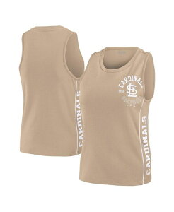 �E�F�A �o�C �G���� �A���h���[�Y ���f�B�[�X �g�b�v�X �^���N�g�b�v WEAR by Erin Andrews Women's Tan St. Louis Cardinals Tonal Tank Top Tan White �z���C�g